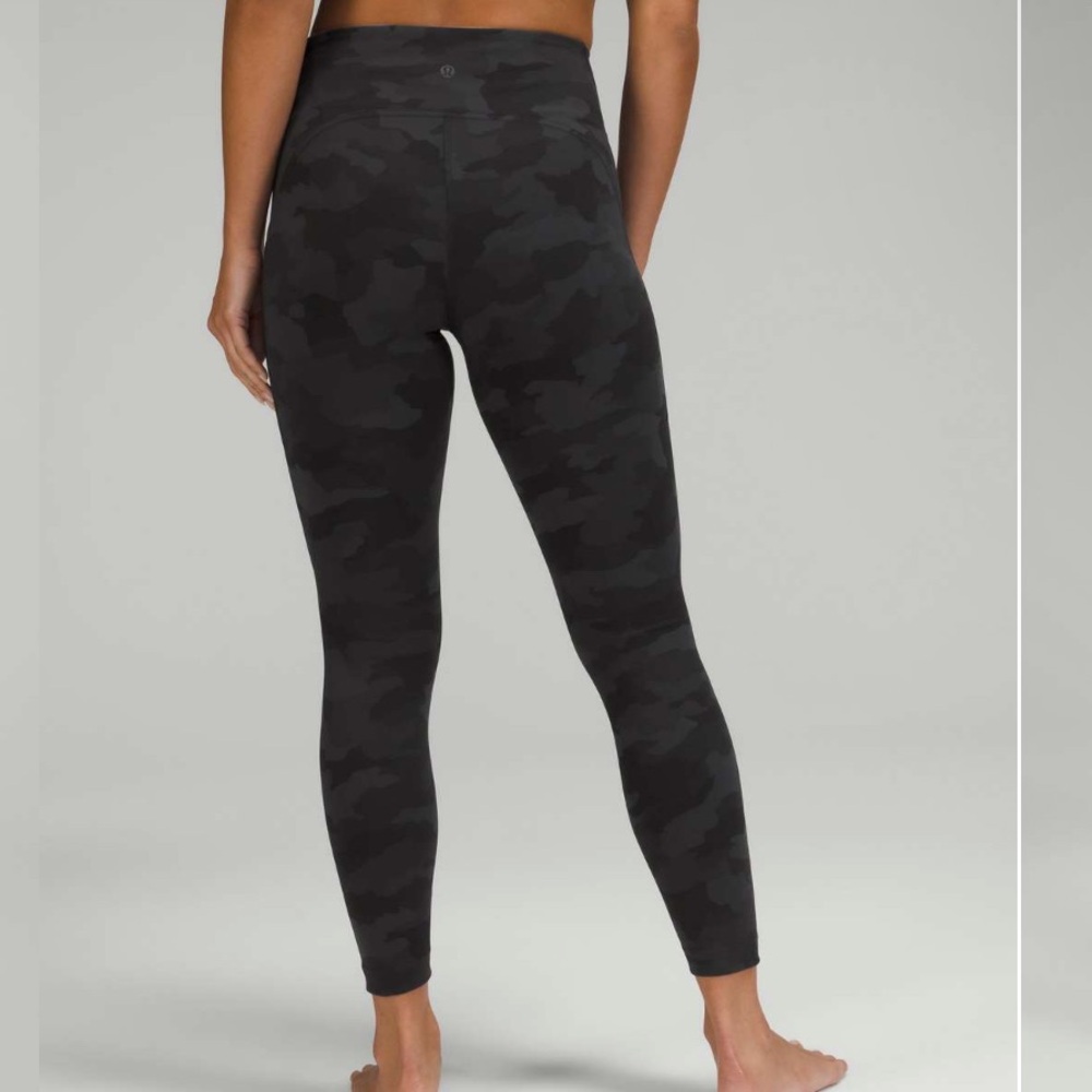 Lululemon InStill High Rise Tight 25” Heritage 365 Camo Deep Coal Multi Size 6